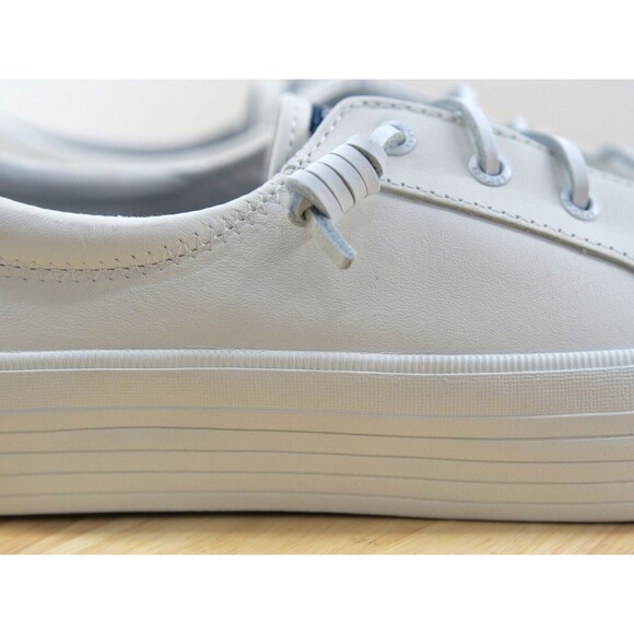 Sperry Women's Crest Vibe Platform Leather Sneaker‎ White 8.5 - Picture 3 of 16